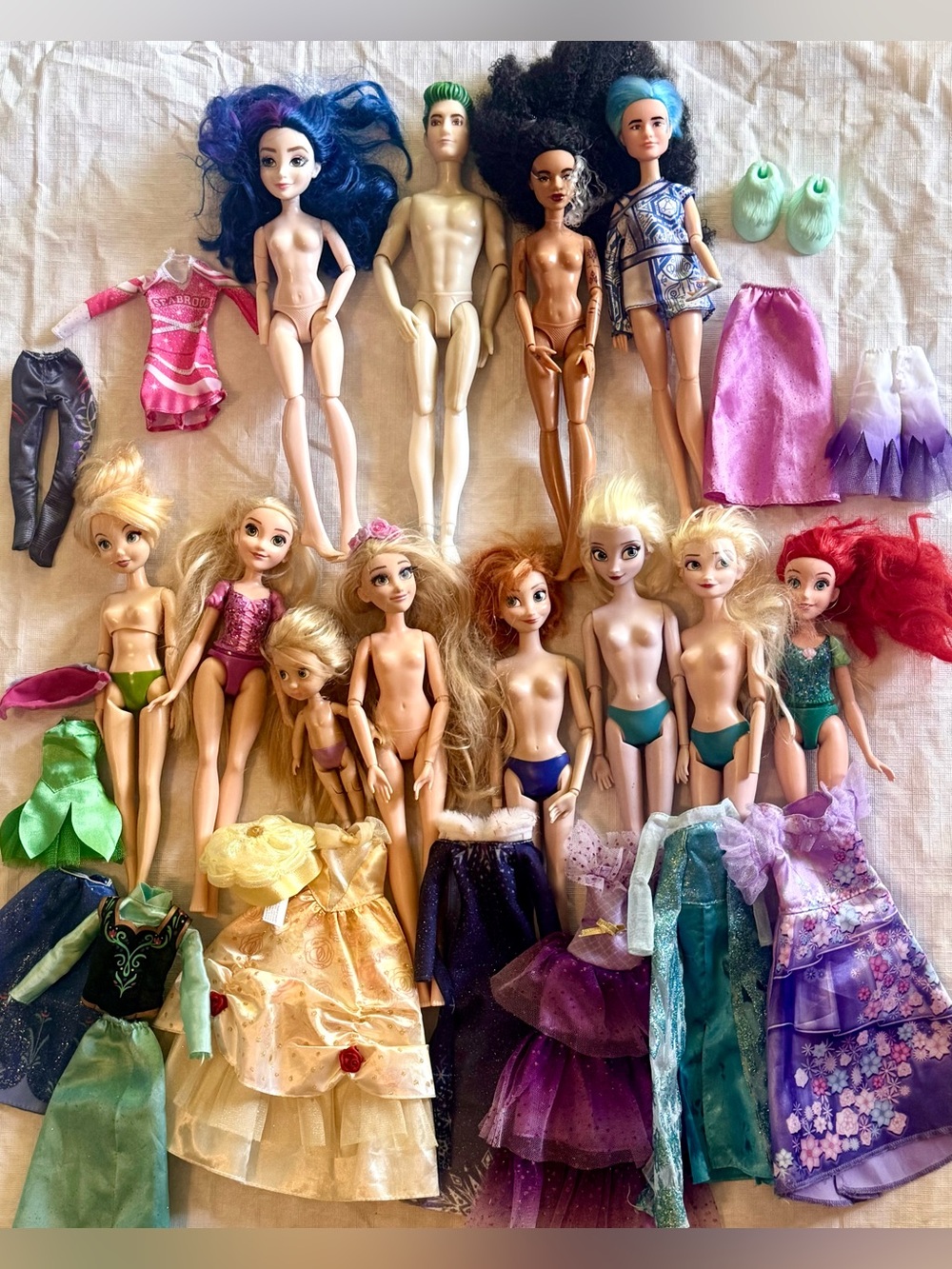 SOLD Barbie’s Disney Bundle 12 Barbie’s & Accessories Zombies
